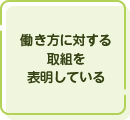 働き方に対する取組を表明している